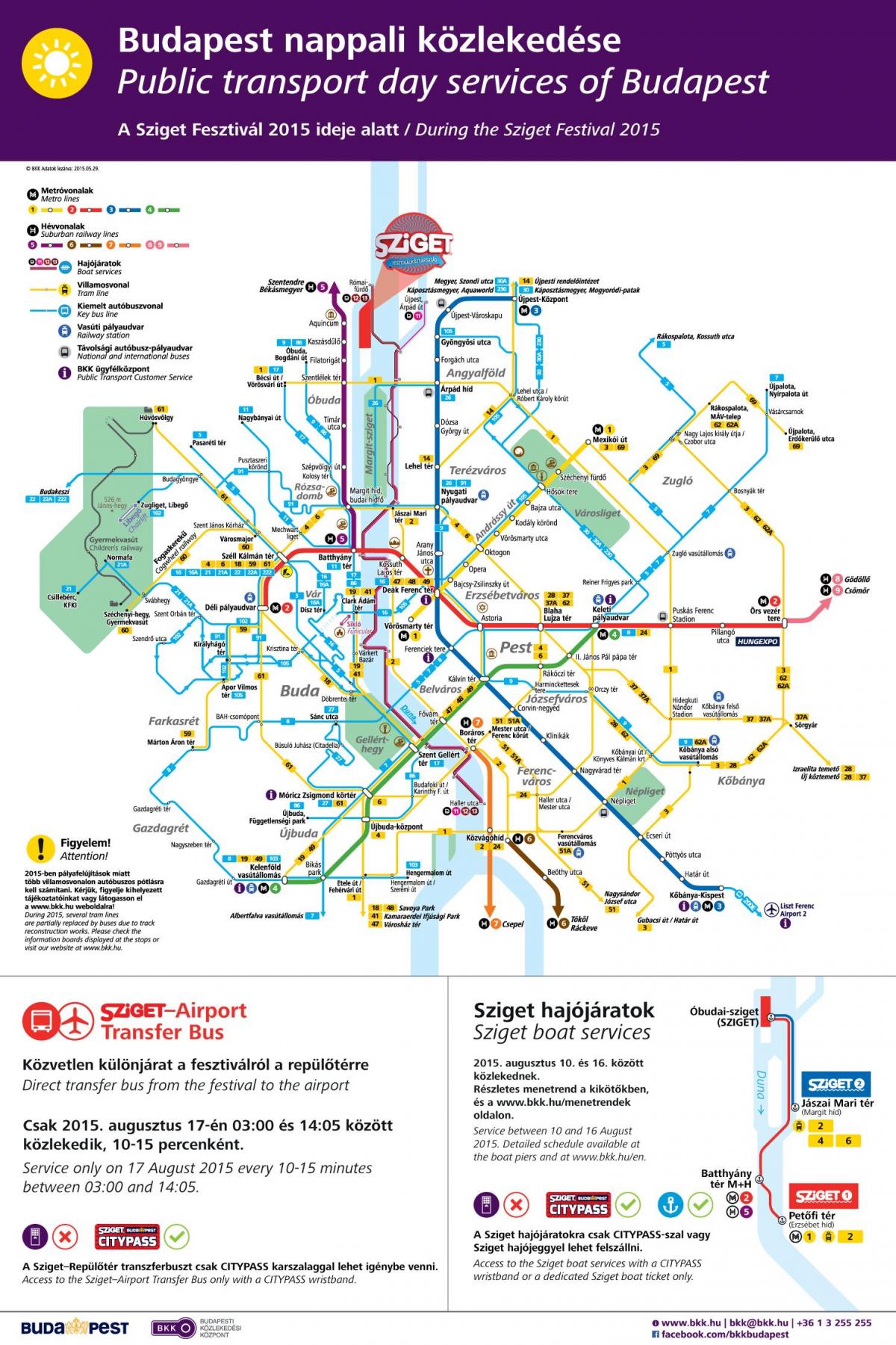 budimpešti tramvaj mapu