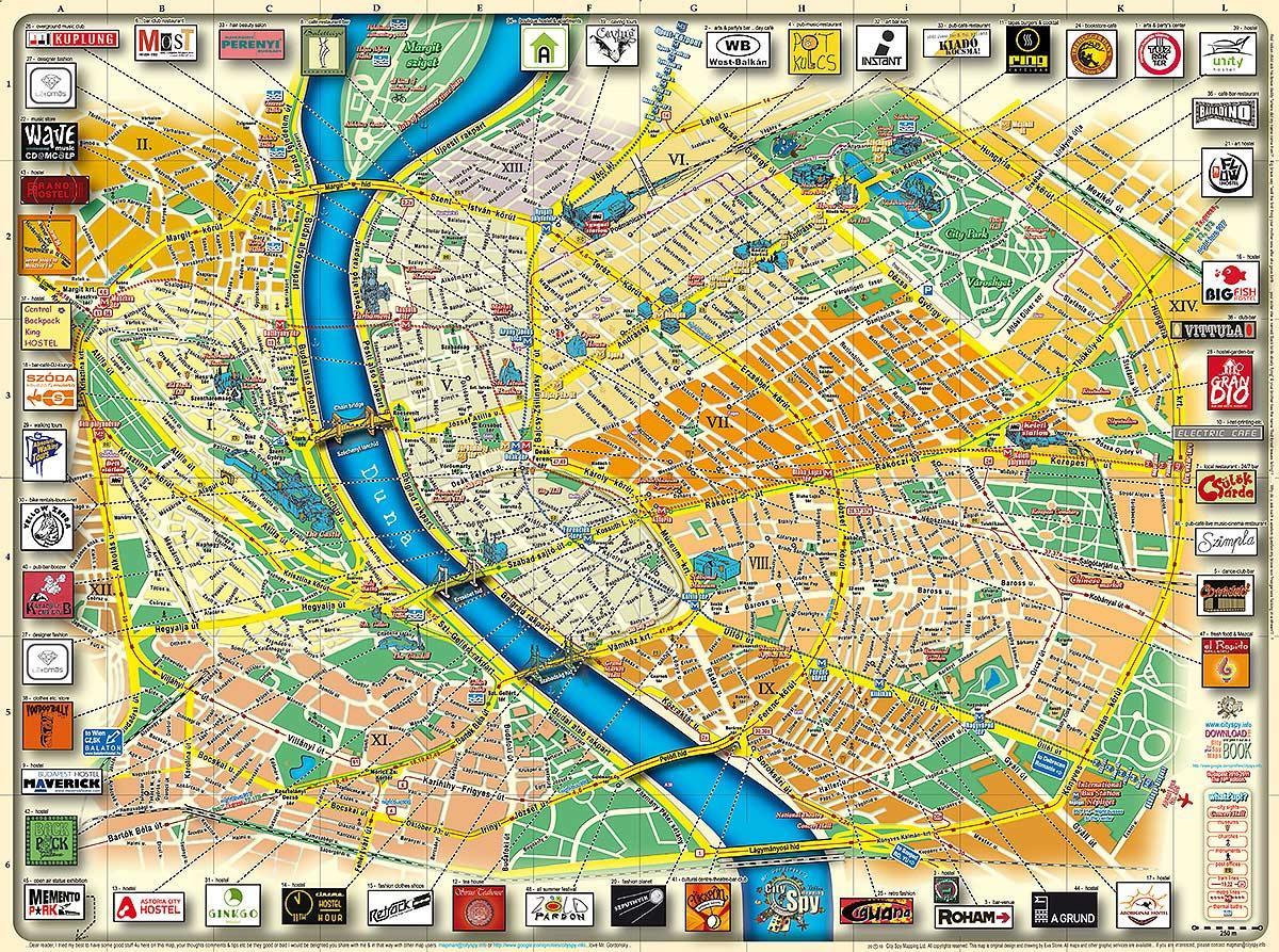 mapa budimpešti gradski park