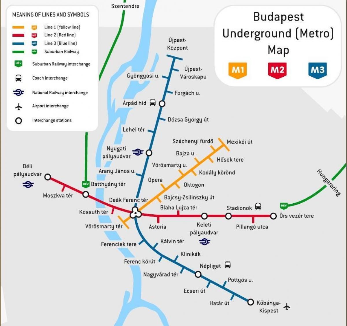 budimpešti autobuskoj stanici mapu