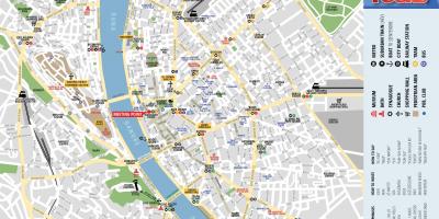 Mapa budimpešti hoda