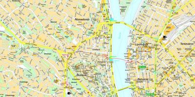 Mapa budimpešti i okolno podrucje