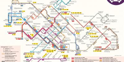 Mapa budimpešti trolleybus