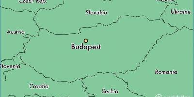 Mapa budimpešti i okolne države