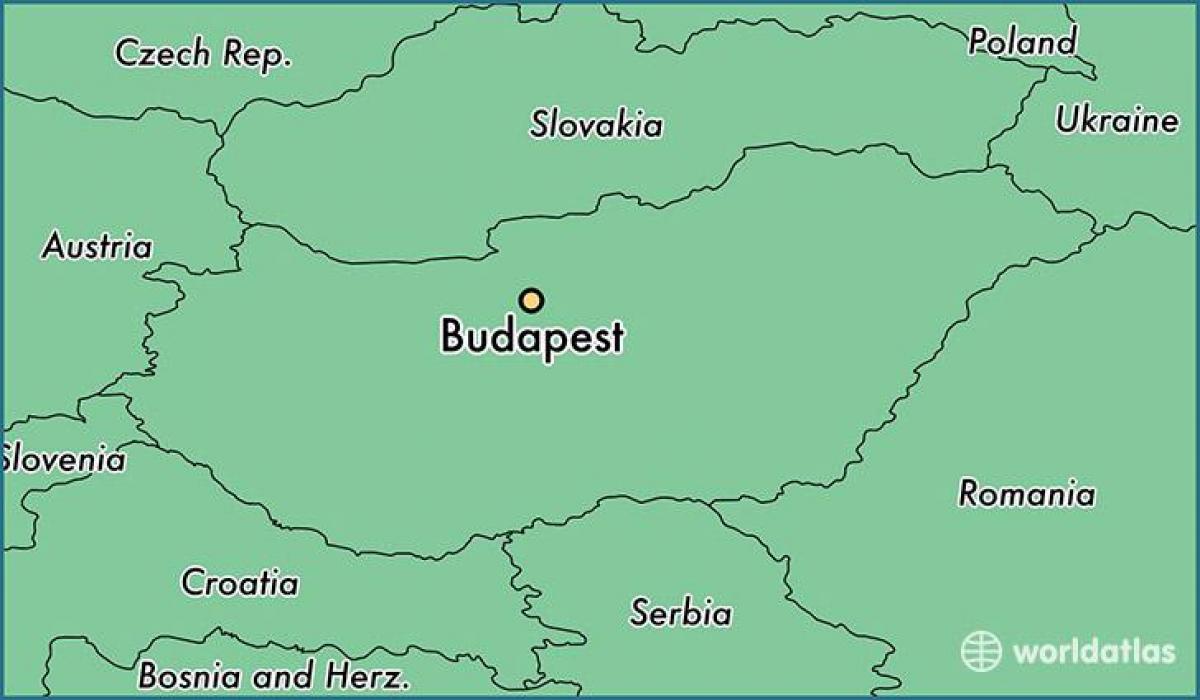 mapa budimpešti i okolne države