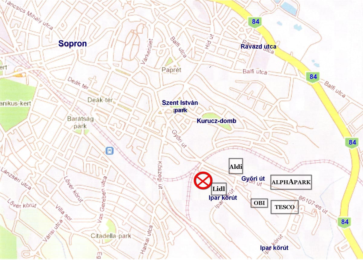 mapa lidl budimpešti