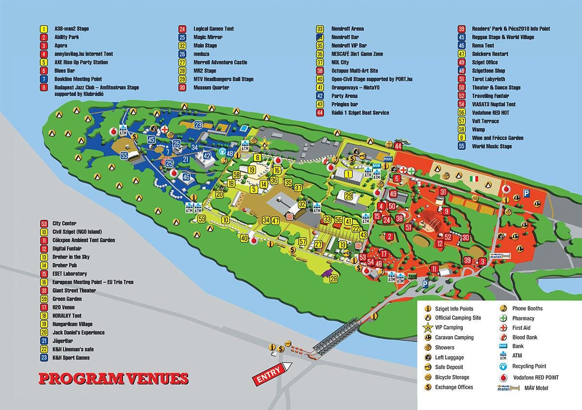 mapa sziget budimpešti