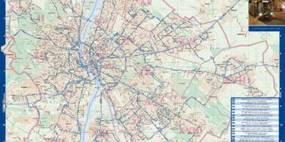 Budimpešti noć autobus mapu