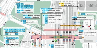 Mapa budimpešti kelenfoe stanica