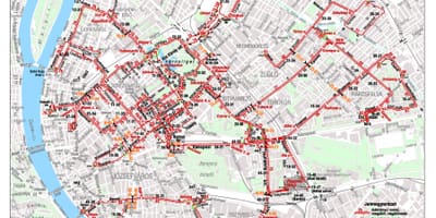 Mapa budimpešti kolica