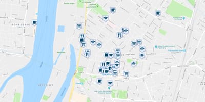 Mapa budimpešti restoranima