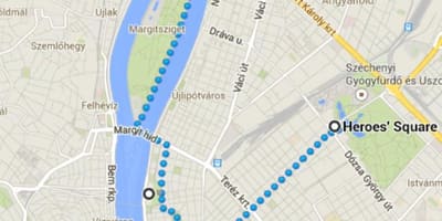 Mapa heroji kvadratnih budimpešti