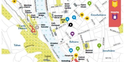 Mapa uništiti pabova budimpešti